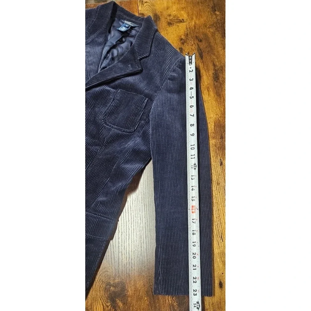 Polo Ralph Lauren Corduroy Blazer Jacket  Youth 18 Navy Blue Cotton Sport Coat